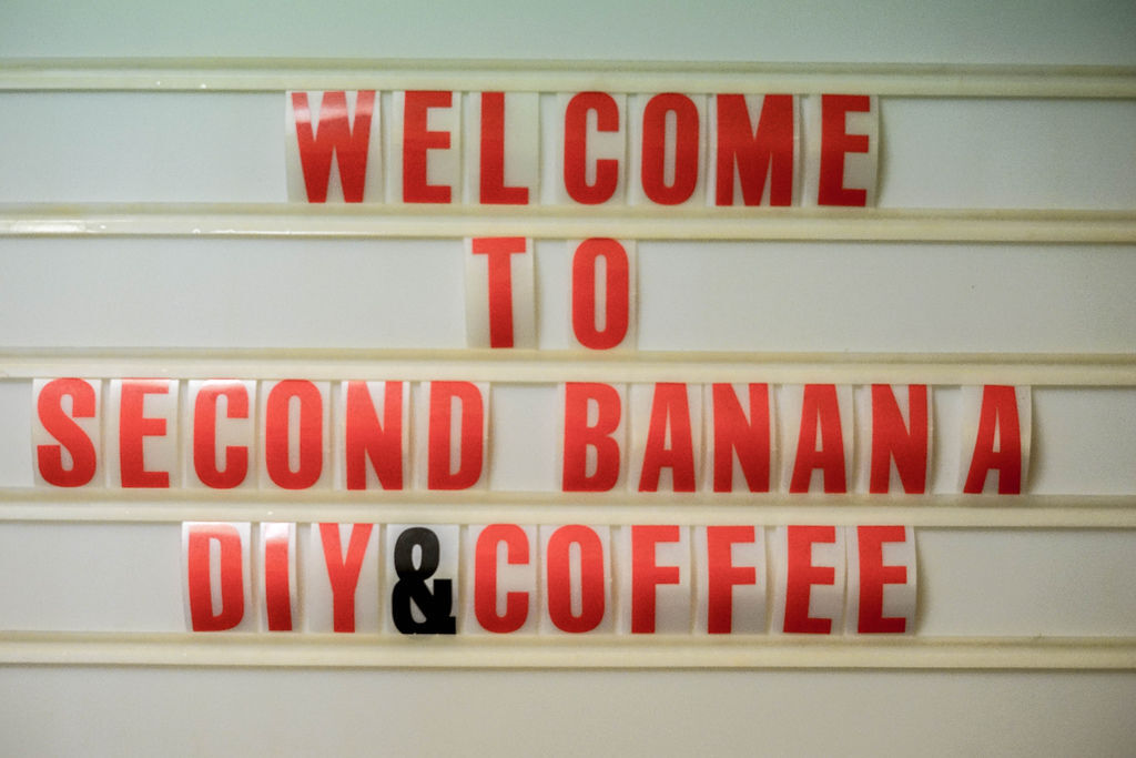 大阪 Second bananaセカンド バナナ  大阪市北區 60年代美式復古咖啡廳 烤雞肉飯 咖啡歐蕾 地鐵天滿橋站 內文有店家資訊 @魔王的碗公